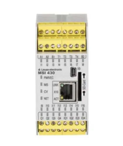 Leuze MSI 430-03 | Configurable Safety Controller, SIL 3 / PL e, Multi-Protocol