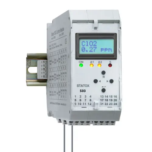 Gas Detection Control Module, SIL 2, DIN Rail | COMPUR Statox 503