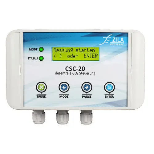 Decentralised CO2 Ventilation Controller, NDIR, 0–10V, 6 Programs | Fluid.iO CSC-20 YUGO