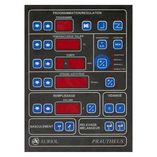 Digital Touchscreen Control Panel with HACCP, 38 Recipes | AURIOL PRAUTHEUS