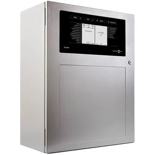 Compact Fire Alarm Control Panel, 2-Loop, Touchscreen, 1,890 Zones | detectomat FCP 3500 M