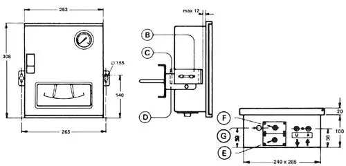 Pneumatic Indicating Temperature Controller, 3–15 psi, 13 Ranges | Indumart 93 Series