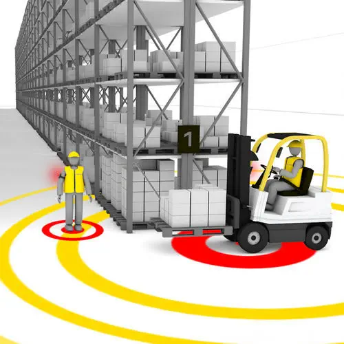 ELOKON ELOshield UWB Proximity Detection System for Forklift Collision Avoidance