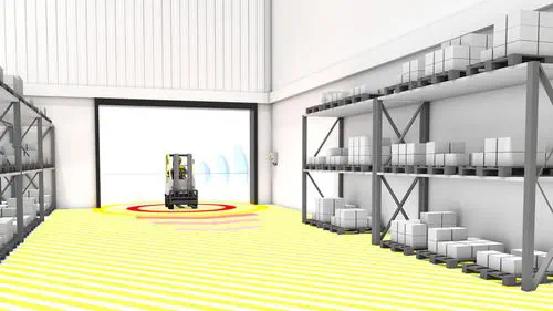 ELOKON ELOshield UWB Proximity Detection System for Forklift Collision Avoidance