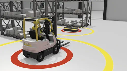 ELOKON ELOshield UWB Proximity Detection System for Forklift Collision Avoidance