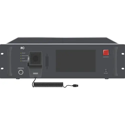 itc VA-6500 CC1 | PA System Main Controller, 7″ Touch Screen, 14 Card Slots