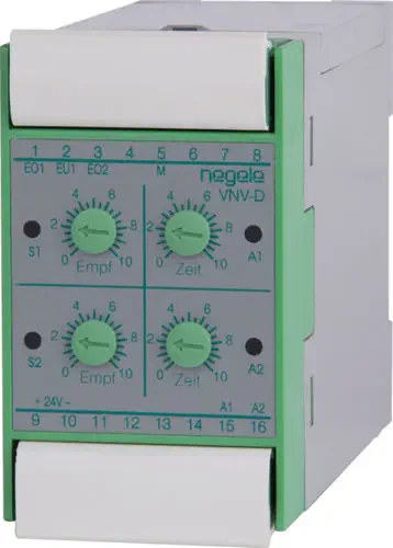 Conductive Level Controller, 0.1–1000 kΩ, Relay/PNP, DIN Rail | Anderson-Negele VNV-2