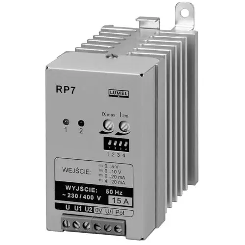 Single-Phase Phase-Angle Power Controller, up to 15 A | LUMEL RP7