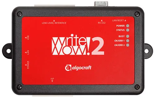 In-Circuit Production Programmer with Galvanic Isolation, 12 V Vpp | algocraft WriteNow!