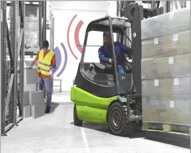 Pedestrian Alert System with RFID Detection, 1–6.5 m | Claitec PAS