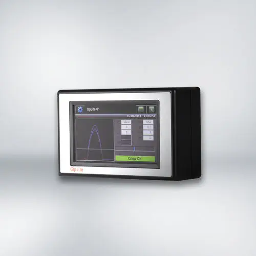 Komax QpLite Ethernet-Connected Crimp Force Monitor with Touchscreen Interface