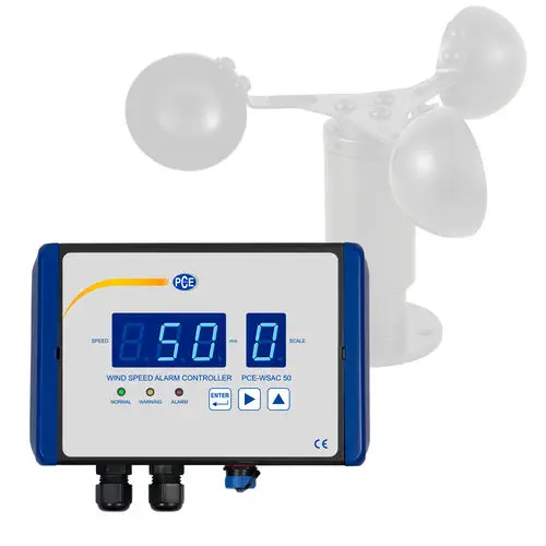 PCE Instruments PCE-WSAC 50 Wind Speed Alarm Controller with Dual Relay Outputs