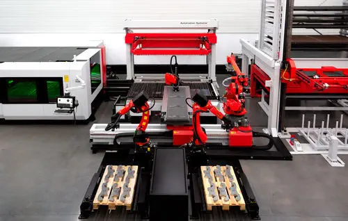 TCI Cutting Smart Cell 2D Laser Automation System with AI-Driven Sorting