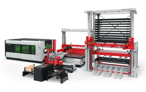 TCI Cutting Smart Cell 2D Laser Automation System with AI-Driven Sorting
