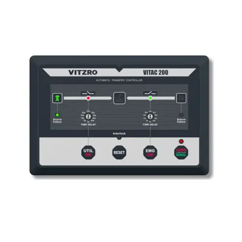 VitzroEM VITAC 200 ATS Controller with Programmable Voltage and Frequency Protection