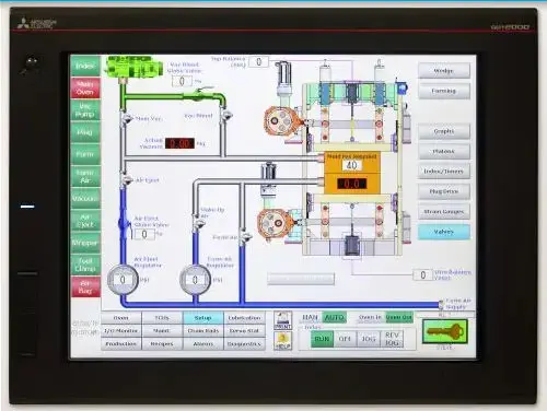 BMG Lyle® Informer™ Thermoforming Machine Control Panel with Fiber Optic Servo Network