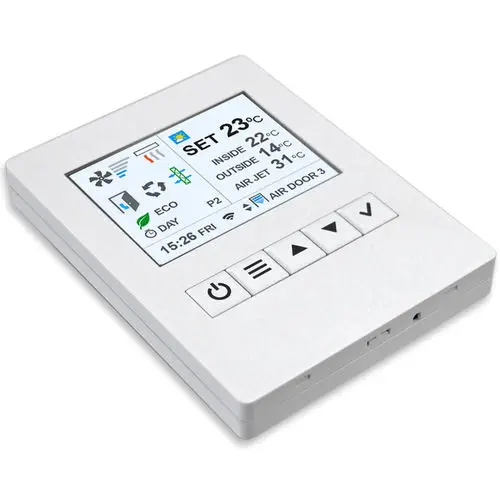Airtecnics Clever TFT Air Curtain Controller for Up to 255 Units with Smart Climate Modes