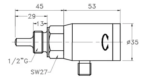 VAL.CO EFK2 Thermal Flow Switch with LED Display and Adjustable Setpoint