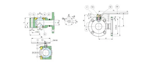 BONOMI 776000(L) Stainless Steel Full Port Flanged Ball Valve