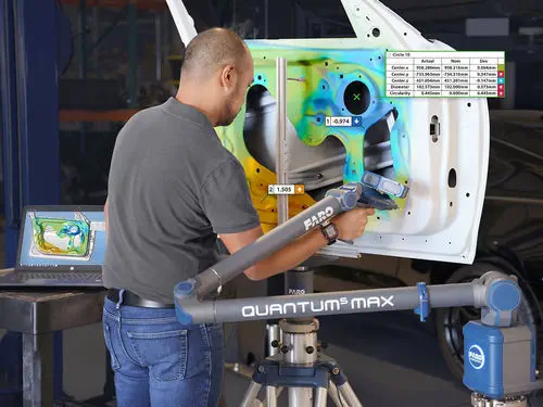 FARO Quantum Max Portable 3D Measuring Arm with Hot-Swap Multi-Probe Laser Scanning