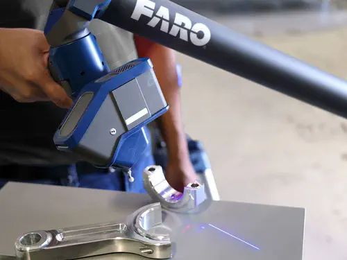 FARO Quantum Max Portable 3D Measuring Arm with Hot-Swap Multi-Probe Laser Scanning