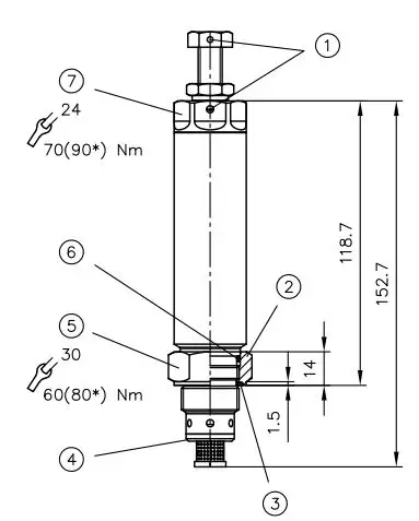 HAWE CDK Series Direct-Acting Pressure Reducing Cartridge Valve to 500 bar