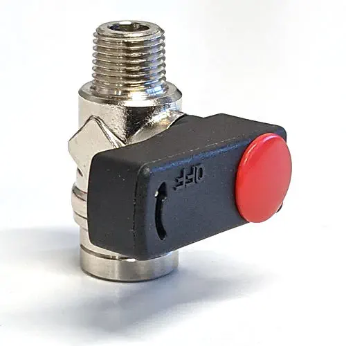 ANVER BVC Series Miniature Chrome-Plated Brass Ball Valve for Vacuum and Pressure