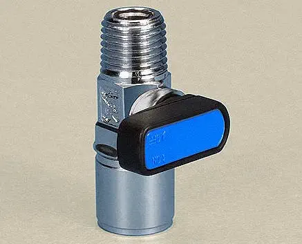 ANVER BVC Series Miniature Chrome-Plated Brass Ball Valve for Vacuum and Pressure