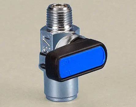 ANVER BVC Series Miniature Chrome-Plated Brass Ball Valve for Vacuum and Pressure