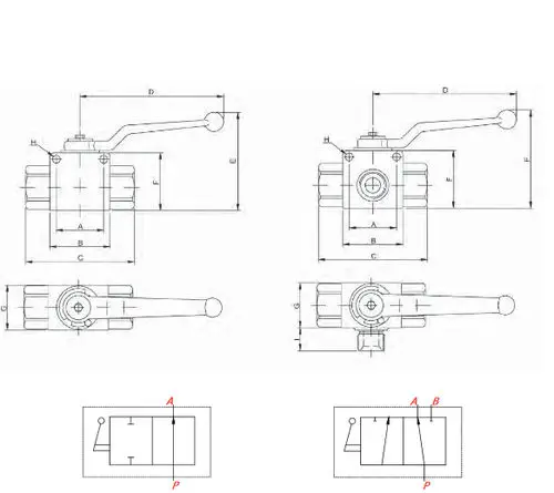 BEZARES 9011690 Spherical Locking Valve — Manual Hydraulic Directional Control, up to 500 bar