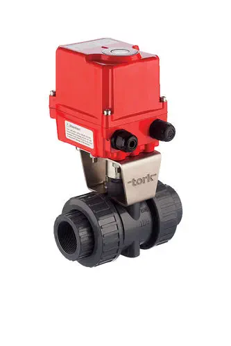 SMS-TORK T-EAV 913 Electric Actuated PVC Ball Valve — IP67, DN15–DN110, ISO 5211