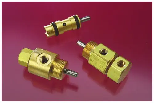 Clippard MAV-3P Miniature 3-Way Stem-Actuated Poppet Valve for Air, Water, and Oil