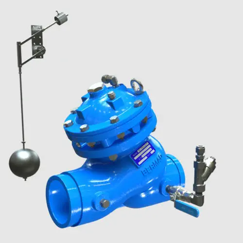 BERMAD BC-750-66-P Hydraulic Level Control Globe Valve with Bi-Level Float Pilot