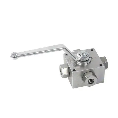 STAUFF TBV-4-G04-0001-M Trunnion 4-Way Ball Valve for 500 bar Hydraulic Selectors
