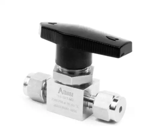 Athena Engineering IB Manual Needle Valve in 316 Stainless Steel for Control and Shut-Off