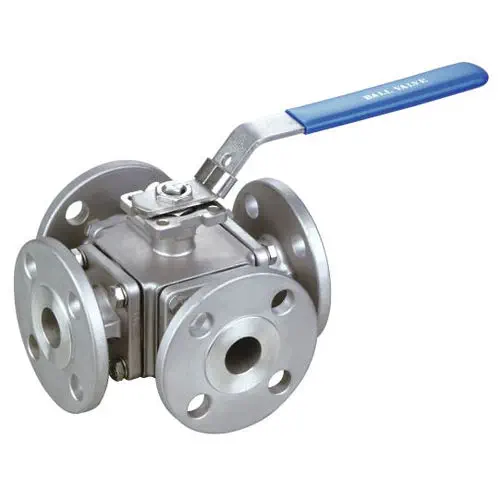 BOLA-TEK BT-FV4WMH Flanged Stainless Steel Ball Valve with ISO 5211 Mounting Pad