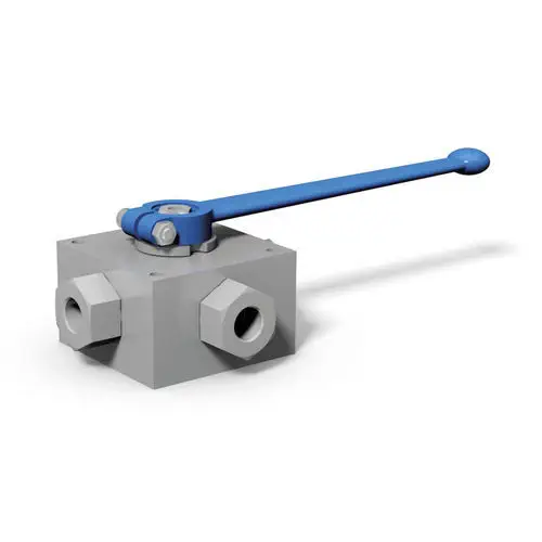 MHA ZENTGRAF 3KH High-Pressure 3-Way Steel Ball Valve with Female NPT Connections