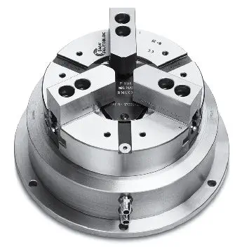 OML PBI-D/PBI-C Pneumatic 3-Jaw Self-Centering Power Chuck