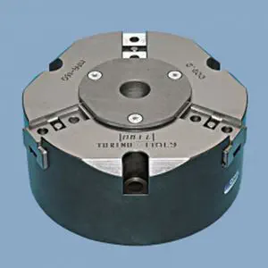 OMIL MFA Pneumatic 3-Jaw Self-Centering Power Chuck with 60.5 mm Through-Bore