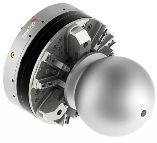 SwissChuck Triton 3-Jaw Quick-Change Power Chuck with 0.002 mm Jaw Change Accuracy