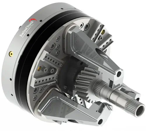 SwissChuck Triton 3-Jaw Quick-Change Power Chuck with 0.002 mm Jaw Change Accuracy
