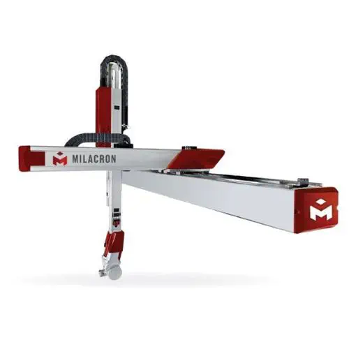 MILACRON Industrial Robots for Injection Molding — Articulated and Gantry, 3 to 6-Axis Configurations