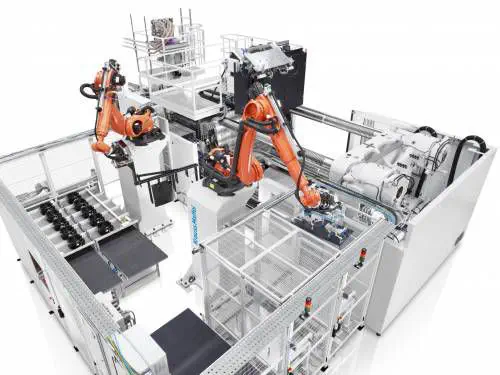 KraussMaffei IR Series 6-Axis Articulated Industrial Robot for Injection Molding Automation, 8–210 kg Payload