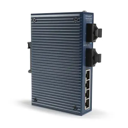 6-Port Mini Managed Switch with Single-Mode Fiber Uplinks, 30 km | Emerson IC086SLM042SS