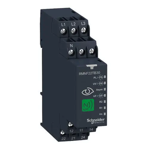 Schneider RMNF22TB30 | 3-Phase Monitor Relay, 8A, NFC, 208-480V
