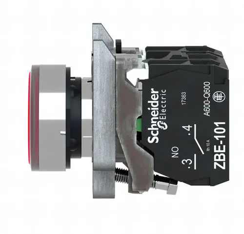 Schneider Harmony XB4 | 22 mm Illuminated Push Button, IP69K