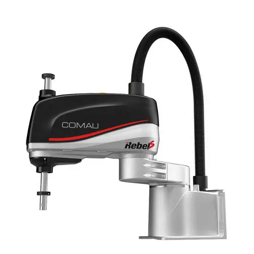 COMAU Rebel-S6 Series SCARA Robot, 6 kg Payload, 450 to 750 mm Reaches with IP54 Option