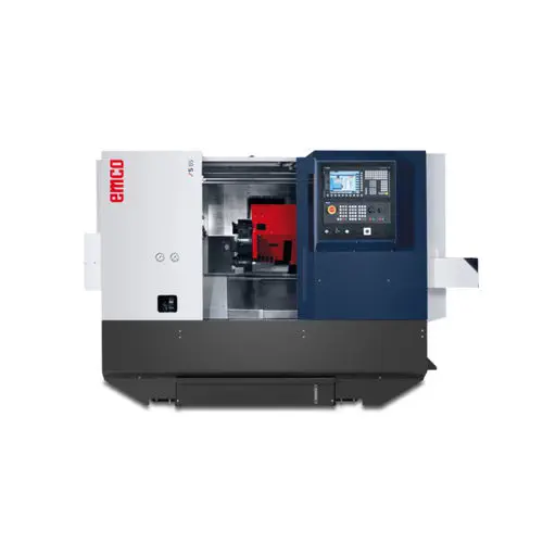 EMCO S65 Inclined-Bed CNC Lathe, 65 mm Bar, 12 Driven Tools