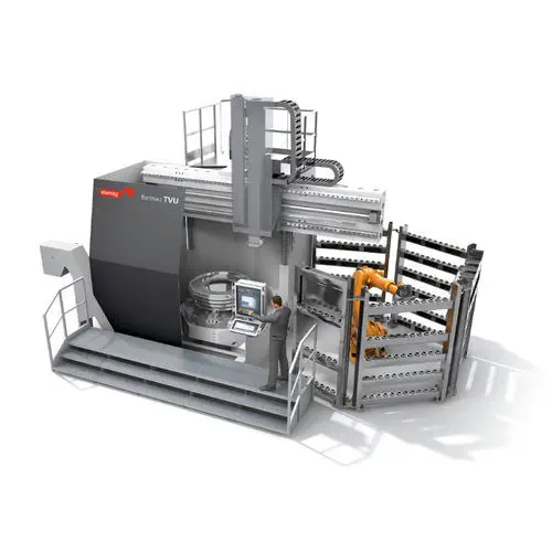 Berthiez TVU Series Vertical Turning Center for Turbine Casings