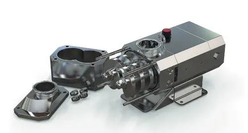 TMX FLOW STS Twin-Screw Pump Protects Shear-Sensitive Fluids, -40 to 150 C
